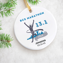 Load image into Gallery viewer, BCS Marathon and Half Marathon Finisher Ornaments
