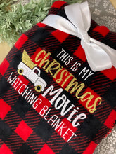 Load image into Gallery viewer, "This is My Christmas Movie Watching Blanket" Super Soft Plush Throw Blanket