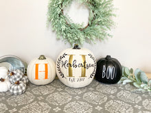 Load image into Gallery viewer, Fall Personalized Pumpkin Decor Set