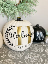 Load image into Gallery viewer, Fall Personalized Pumpkin Decor Set