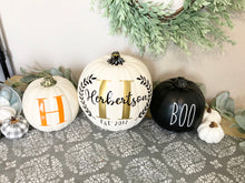 Load image into Gallery viewer, Fall Personalized Pumpkin Decor Set