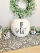 Load image into Gallery viewer, Farmhouse Style Personalized Pumpkin