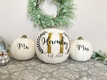 Load image into Gallery viewer, Fall Wedding Personalized Pumpkin Decor Bundle