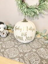 Load image into Gallery viewer, Baby Announcement Pumpkin Photo Prop