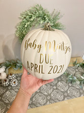 Load image into Gallery viewer, Baby Announcement Pumpkin Photo Prop