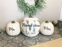Load image into Gallery viewer, Fall Wedding Personalized Pumpkin Decor Bundle