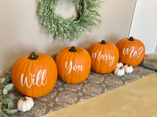 Load image into Gallery viewer, Fall Proposal Pumpkin Patch Setup