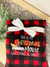 Load image into Gallery viewer, "This is My Christmas Movie Watching Blanket" Super Soft Plush Throw Blanket