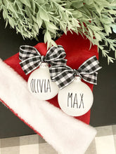 Load image into Gallery viewer, Personalized Farmhouse Style Ornaments
