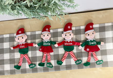 Load image into Gallery viewer, Personalized Holiday Elf Plush Keepsake
