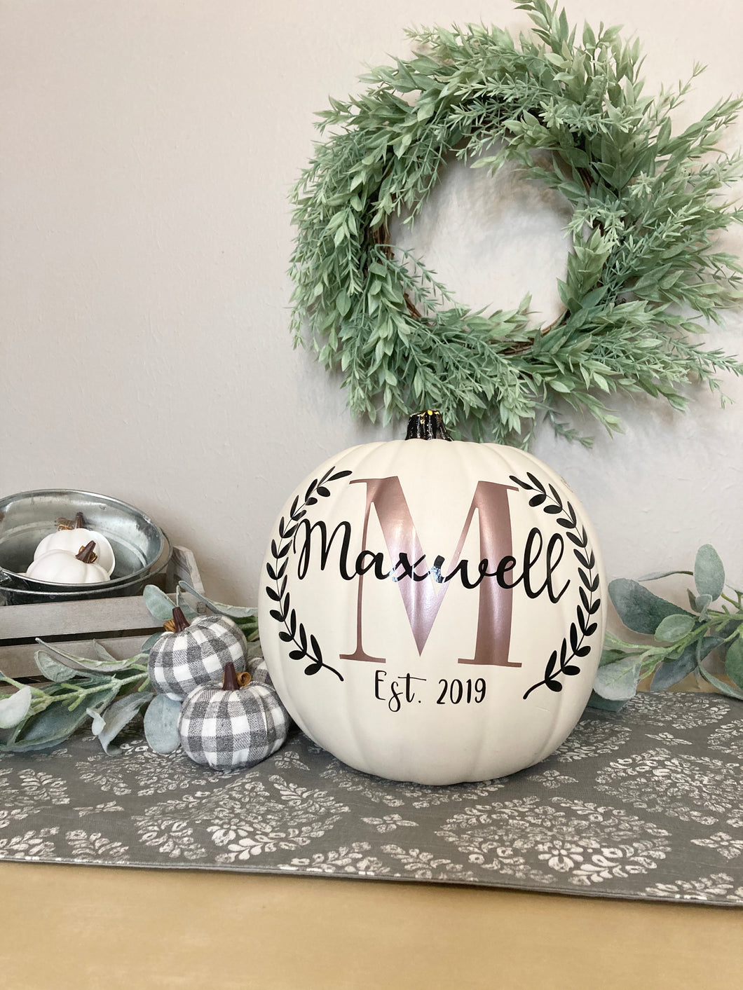 Fall Wedding Guestbook Pumpkin