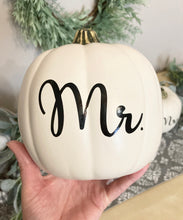 Load image into Gallery viewer, Fall Wedding Personalized Pumpkin Decor Bundle
