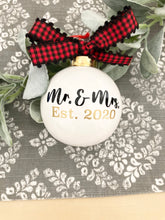 Load image into Gallery viewer, Mr. &amp; Mrs. Ornament
