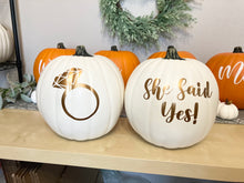 Load image into Gallery viewer, Fall Proposal Pumpkin Patch Setup
