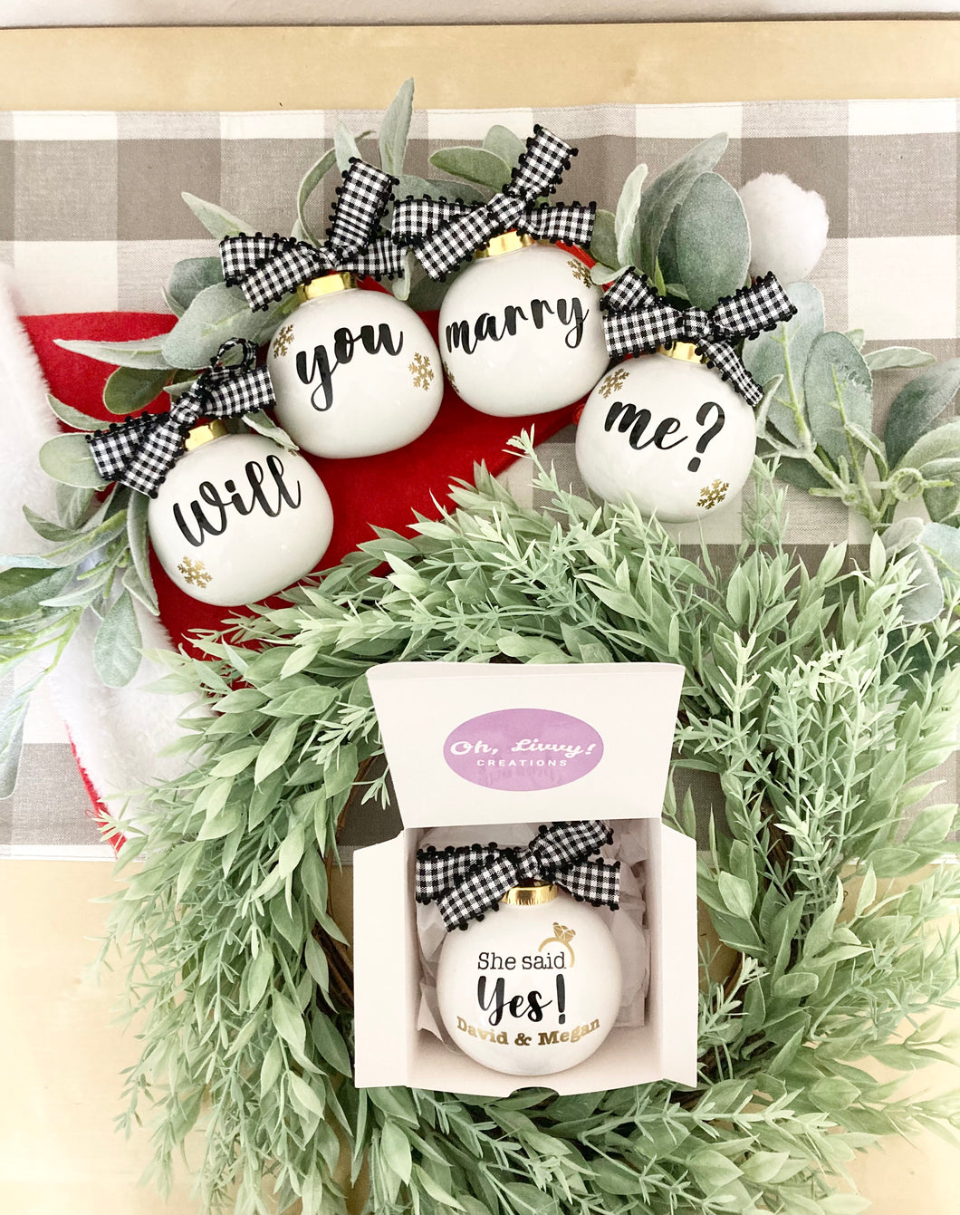 Proposal Ornament Set