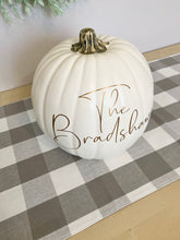 Load image into Gallery viewer, Personalized Pumpkin with Script Lettering
