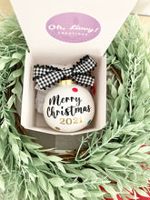 Load image into Gallery viewer, Merry Christmas Personalized Ceramic Ornament
